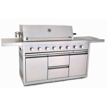 Aga/CE Certificate Full 304ss 8 Burner Gas BBQ Grill